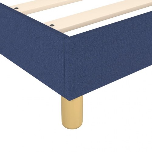 Boxspring sengeramme 80×200 cm i blå stof