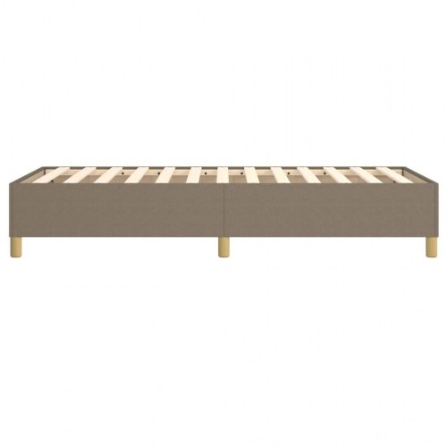 Boxspring sengeramme 90×190 cm - stof, gråbrun