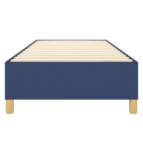 Boxspring sengeramme 90x190 cm - stof, blå
