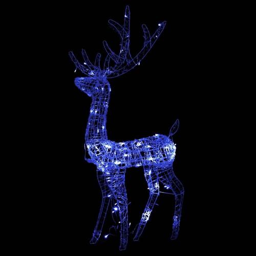 Julerensdyr 2 stk. 120 cm akryl blå lys