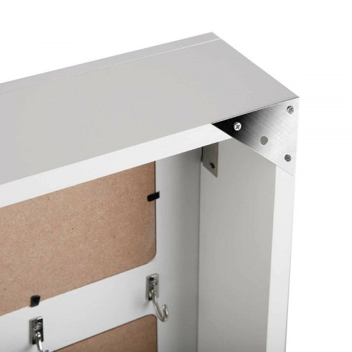 Versa nøgleskab i sort træ - vægmontering (8,5 × 33 × 46 cm)