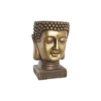 Urtepotte Glasfiber Gylden Buddha Orientalsk (25 x 25 x 36 cm)