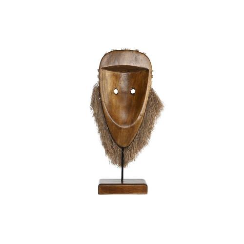Dekorativ figur Natur Maske Fiber (30 x 10,5 x 53 cm)