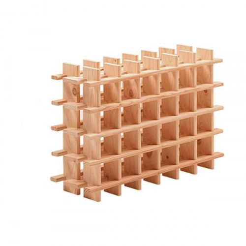 Astigarraga flaskereol i brun fyrretræ - 24 flasker (75 × 22 × 54 cm)