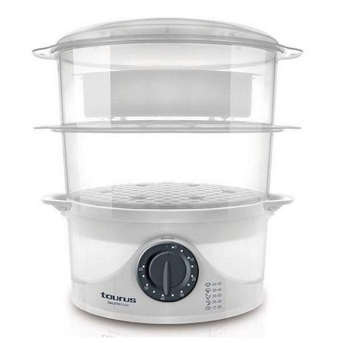 Dampkoger Taurus SaluteCook 800 W - Hvid, 6 l