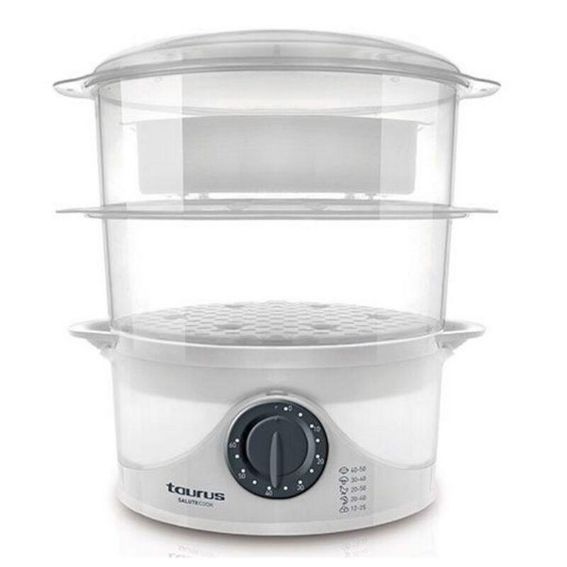 Dampkoger Taurus SaluteCook 800 W - Hvid, 6 l