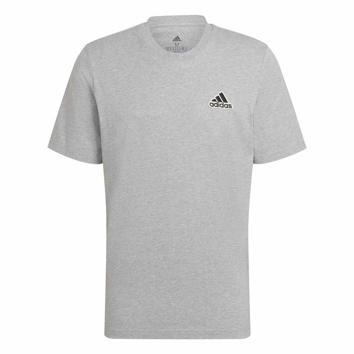 Adidas Essentials Feelcomfy kortærmet T-shirt til mænd - Grå (M)