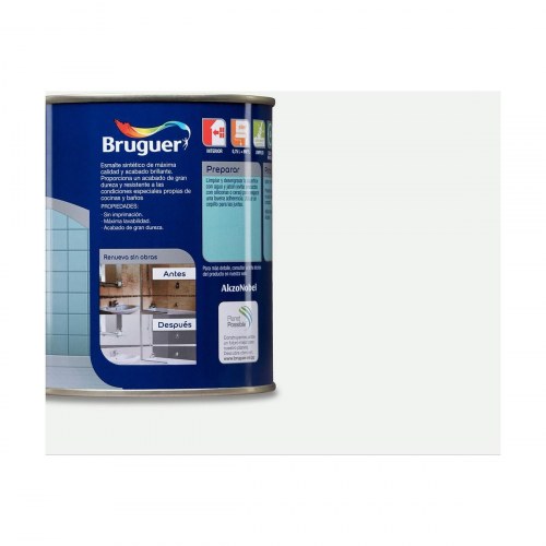 Bruguer flisemaling - blank hvid, 750 ml (5075264)