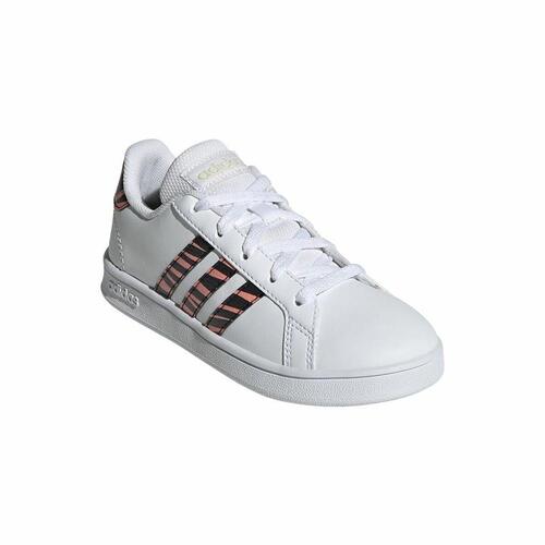 Sportssko til børn Adidas Grand Court Print Hvid 40