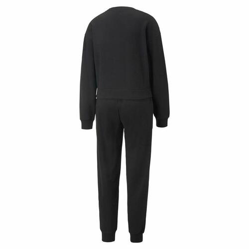 Træningsdragt til kvinder Puma Loungewear Sort L