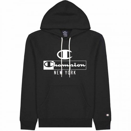Hættetrøje til Mænd Champion Sort - XL