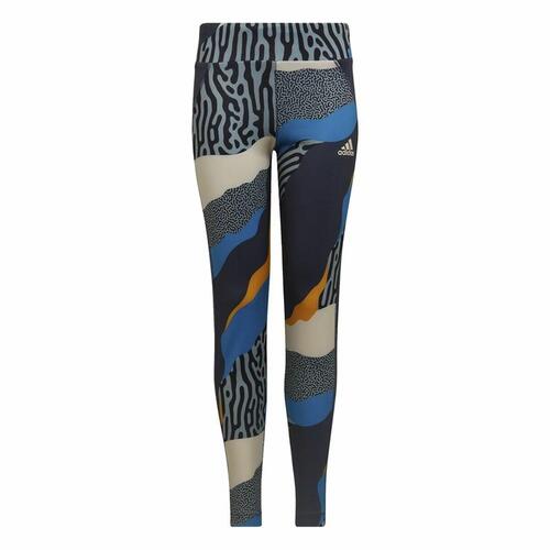 Sport leggings til børn Adidas Multifarvet Blå 13-14 år