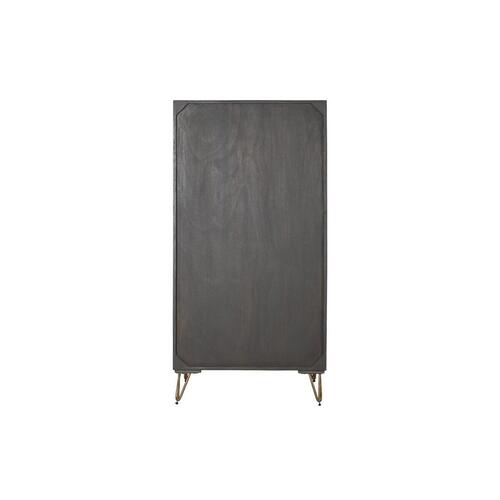 Skab Brun Metal Mangotræ 70 x 45 x 142 cm
