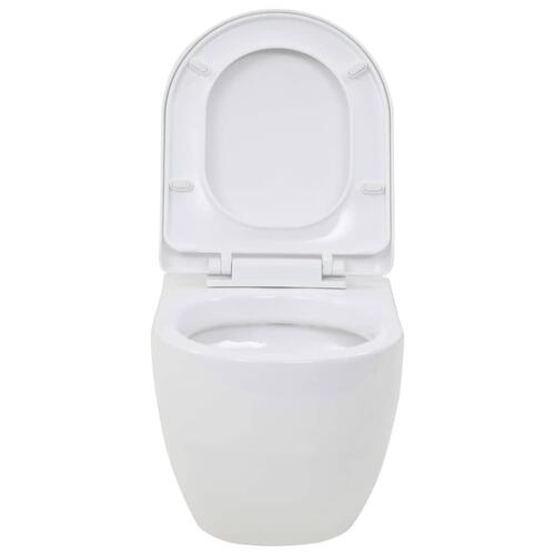 Væghængt toilet keramik hvid