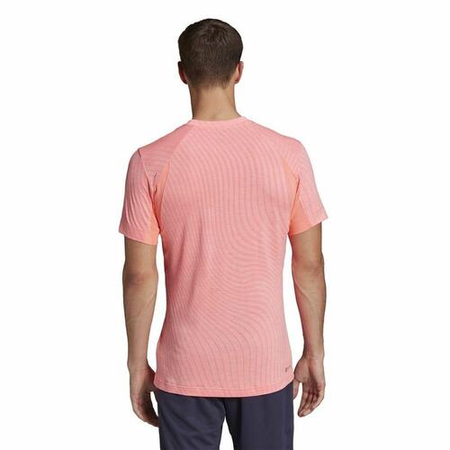 Kortærmet T-shirt til Mænd Adidas Freelift Pink L