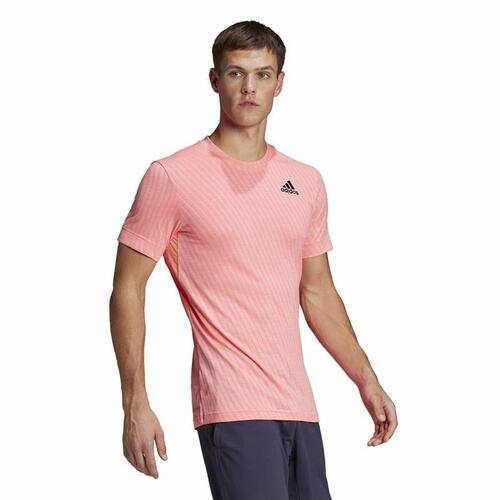 Kortærmet T-shirt til Mænd Adidas Freelift Pink L