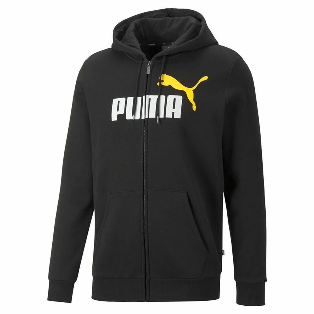 Hættetrøje Til Mænd Puma Essentials Two Tone Sort