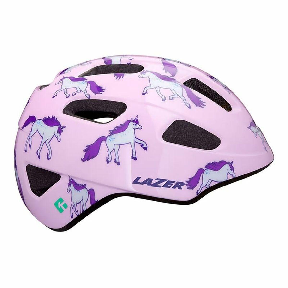 Cykelhjelm til børn Lazer Nuts KinetiCore Pink Enhjørning Onesize