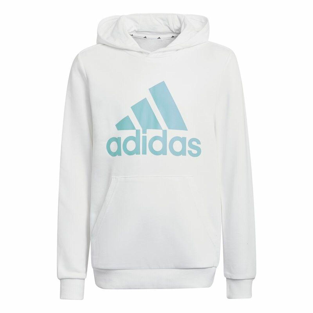 Hættetrøje Til Børn Adidas Blå Hvid 7 8 år