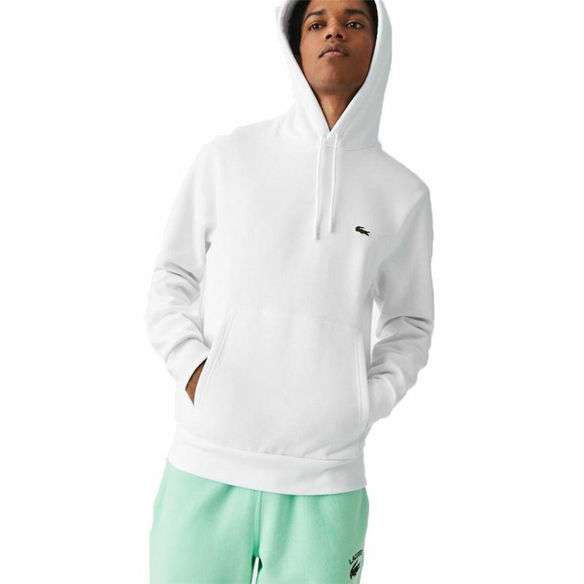 Hættetrøje til Mænd Lacoste Sweatshirt Hvid S