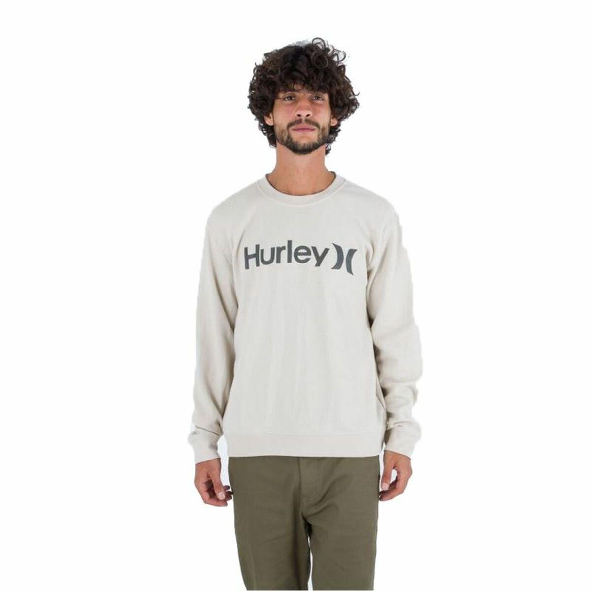 Billede af Sweaters uden Hætte til Mænd Hurley One&Only Solid Varm hvid M
