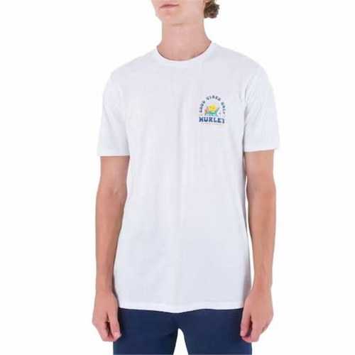 Kortærmet T-shirt til Mænd Hurley Everyday Vacation Hvid - M
