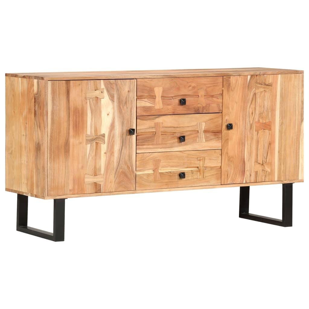 Skænk 150x40x75 cm massivt akacietræ