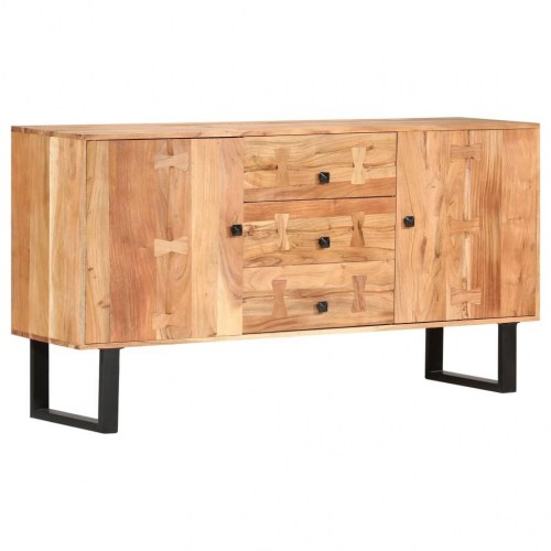 Skænk 150x40x75 cm massivt akacietræ
