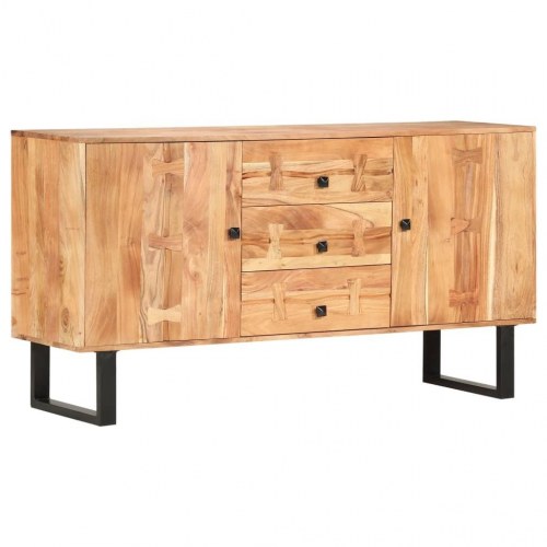 Skænk 150x40x75 cm massivt akacietræ