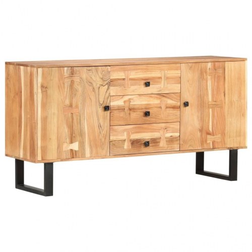 Skænk 150x40x75 cm massivt akacietræ