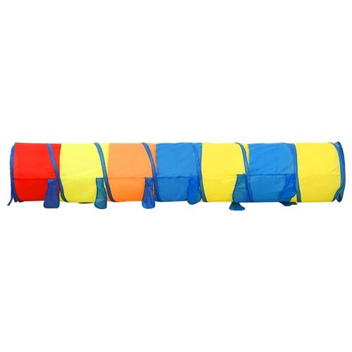 Legetunnel til børn 245 cm 250 bolde polyester flerfarvet