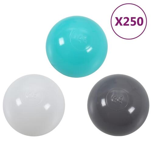 Legetunnel til børn 245 cm 250 bolde polyester flerfarvet