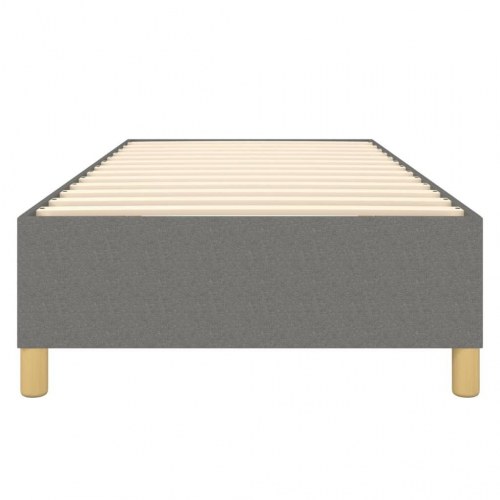 Boxspring sengeramme i stof - mørkegrå 80×200 cm