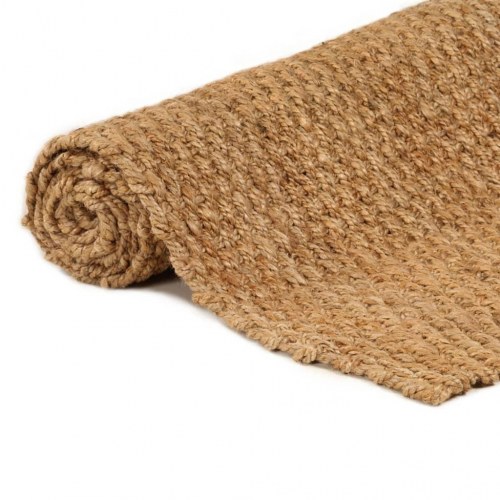 Gulvtæppe 200x300 cm rektangulært jute naturfarvet