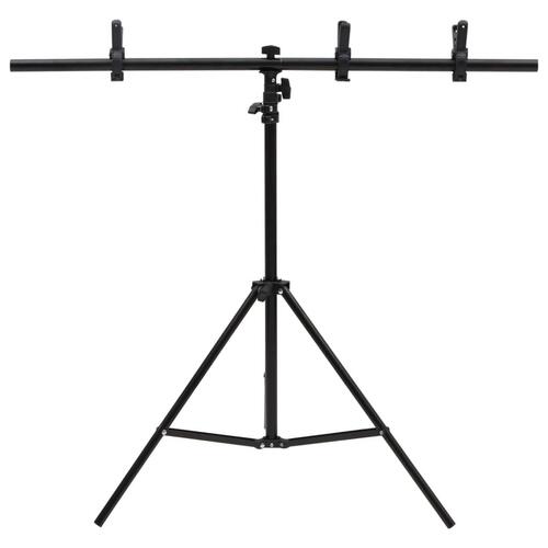T-formet baggrundsstativ 91x60x(70-200) cm sort