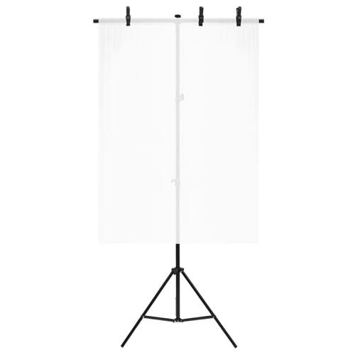 T-formet baggrundsstativ 91x60x(70-200) cm sort
