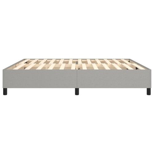 Sengeramme uden madras 200x200 cm stof lysegrå