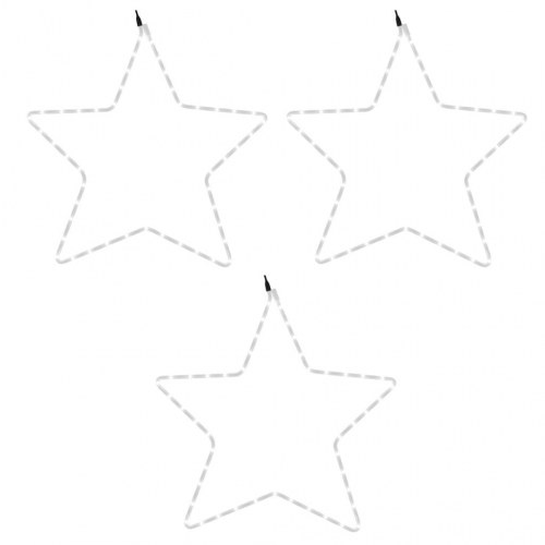 Julestjerner 3 stk. 56 cm 48 LED'er varmt hvidt lys