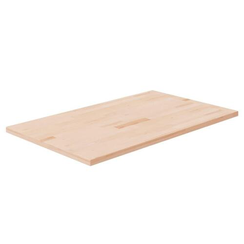 Bordplade til badeværelse 100x60x2,5 cm ubehandlet massivt eg
