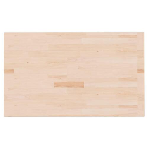 Bordplade til badeværelse 100x60x2,5 cm ubehandlet massivt eg