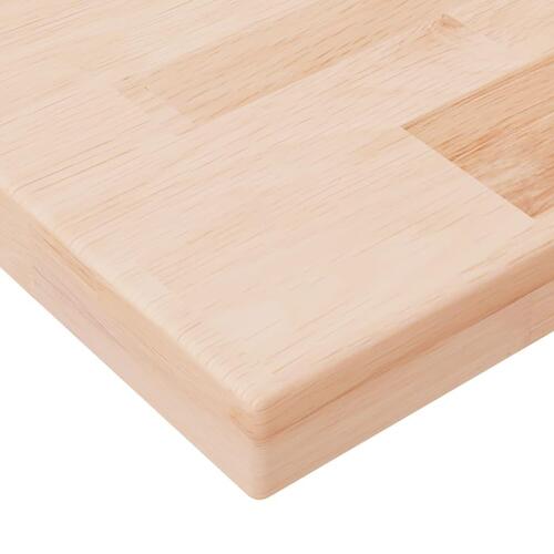 Bordplade til badeværelse 100x60x2,5 cm ubehandlet massivt eg