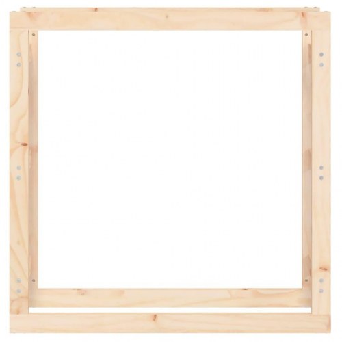 Brændestativ 100x25x100 cm massivt fyrretræ