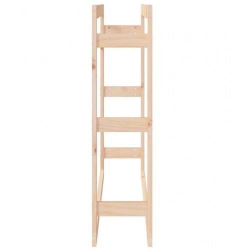 Brændestativ 100x25x100 cm massivt fyrretræ