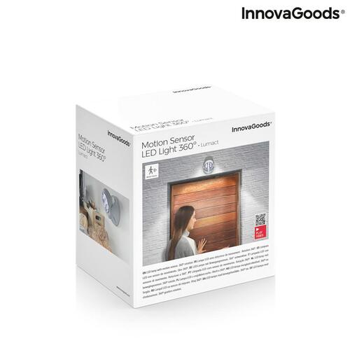 LED Lys med Bevægelsessensor Lumact 360º InnovaGoods