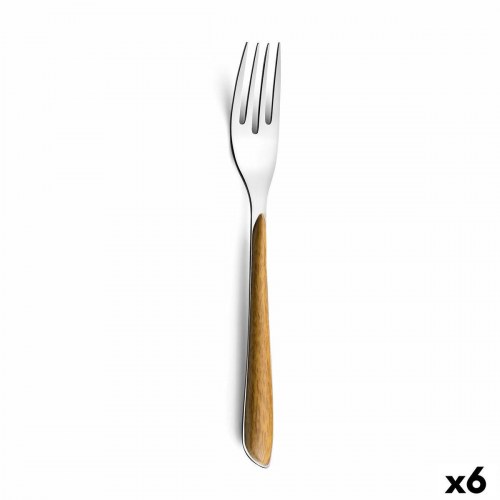 Amefa Eclat bordgaffel, to-farvet - 6 stk. metal