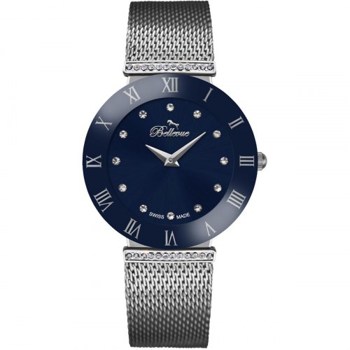 Dameur Bellevue F130 - armbåndsur til kvinder, Ø 26 mm, blå skive