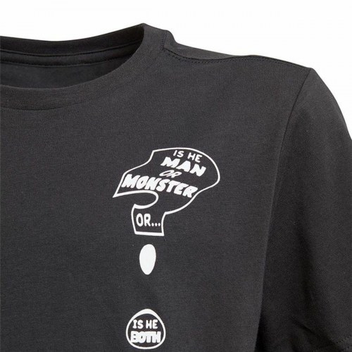 Kortærmet T-shirt til Børn Adidas Sportswear Hulk Graphic Sort - 9-10 år