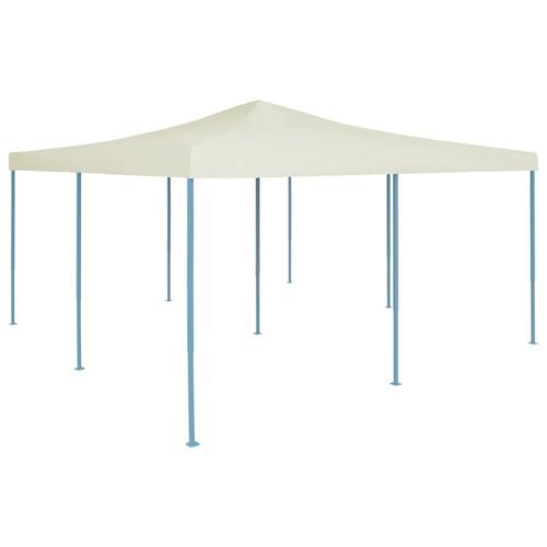Foldbar pavillon 5x5 m cremefarvet