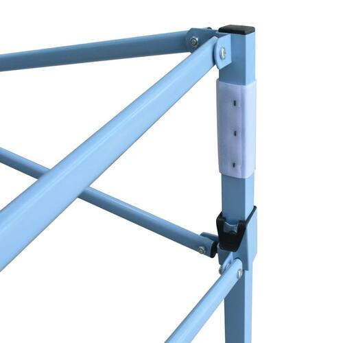 Foldbar pavillon med 4 vægge 5x5 m cremefarvet