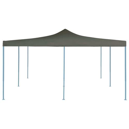 Foldbar pavillon 5x5 m antracitgrå